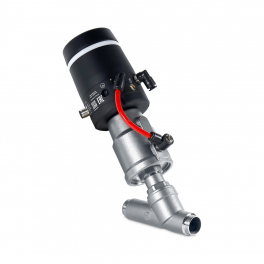 ASV-W-020-SS050-POS-V1A Клапан запорно-регулирующий с позиционером, Dn20, приварка