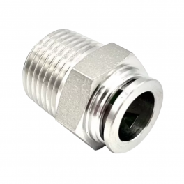 SPC08-02S1P Штуцер прямой нерж PT1/4 8мм